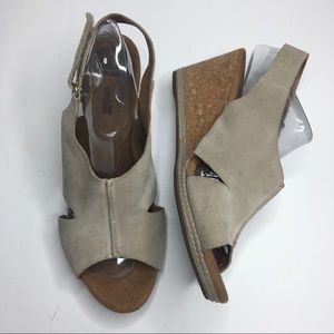 Clark’s Collection soft cushion cork wedges